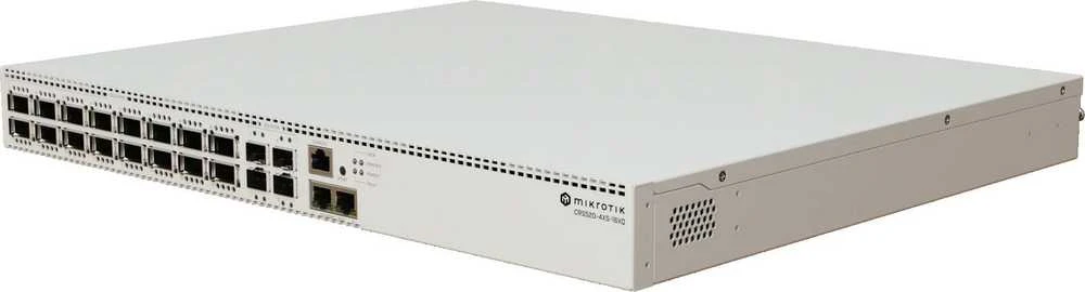 Maršrutizatorius Komutatorius Mikrotik CRS520-4XS-16XQ-RM 22p valdomas daugiagigabitinis/25G/100G