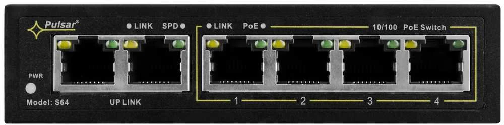 Šakotuvas SWITCH POE 4+2 PULSAR S64