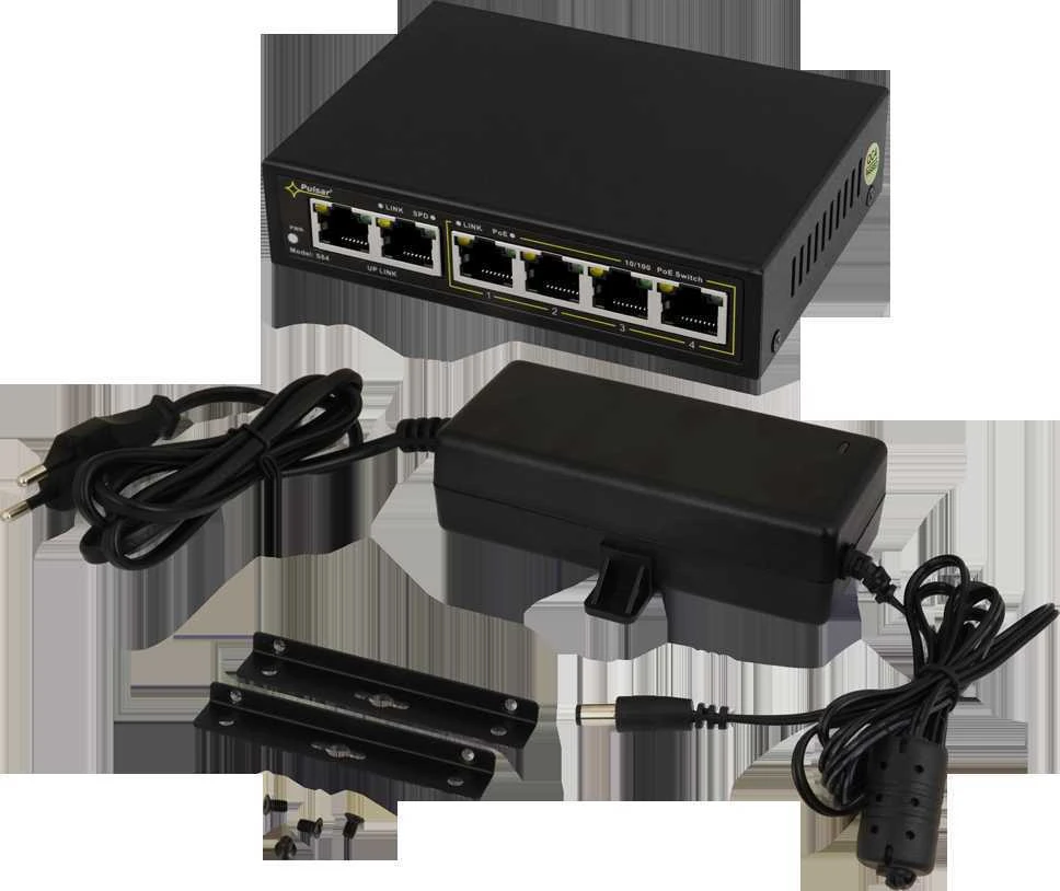 Šakotuvas SWITCH POE 4+2 PULSAR S64