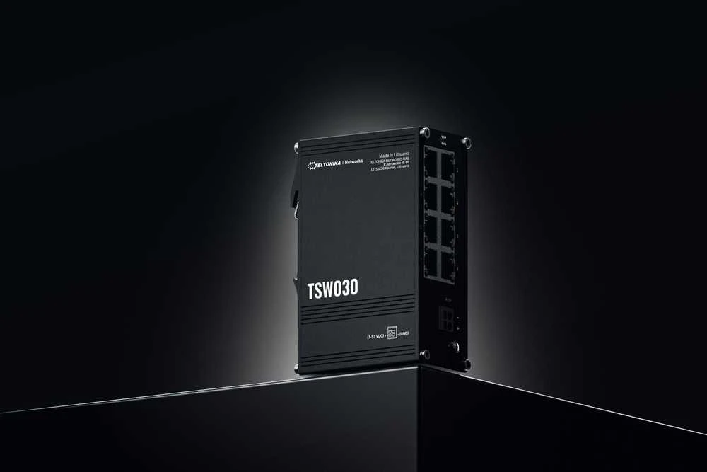 Šakotuvas Teltonika | Komutatorius | TSW030 | Nevaldomas | Montuojamas ant DIN bėgelio | 10/100 Mbps (RJ-45) jungčių kiekis: 8 | Maitinimo šaltinio tipas: 2 kontaktų pramoninis nuolatinės srovės maitinimo lizdas
