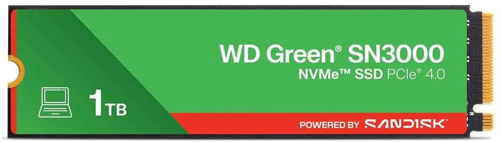 Western Digital WD Žalias SN3000 M.2 PCIe NVMe 1TB