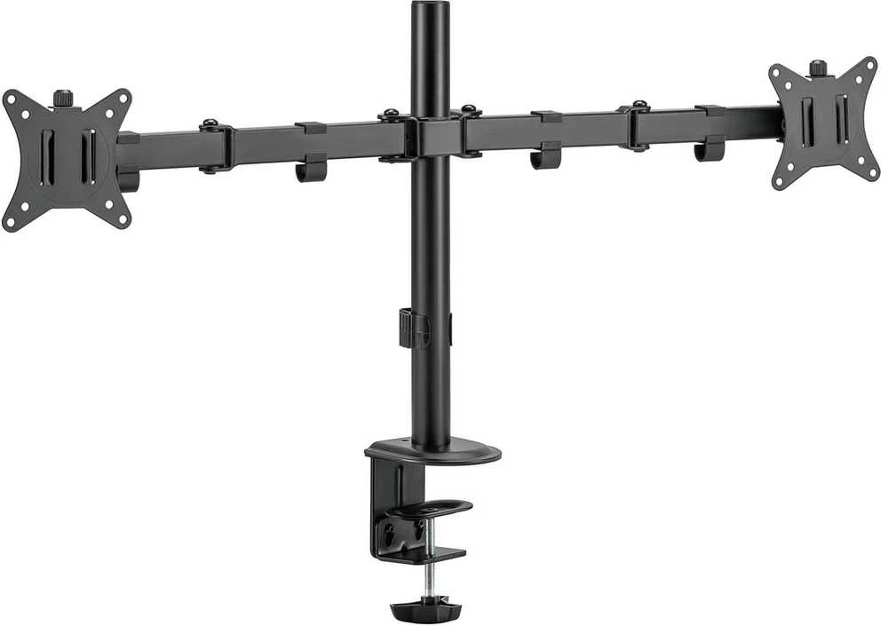 Šarnyrinis stalo laikiklis 2 Spacetronik SPA-120 monitoriams