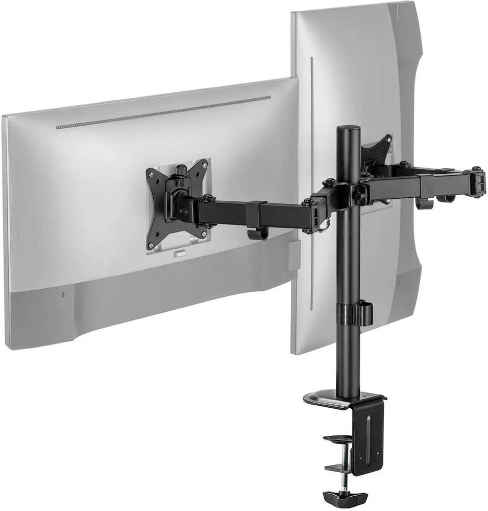 Šarnyrinis stalo laikiklis 2 Spacetronik SPA-120 monitoriams
