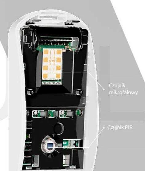 DVIGUBOS TECHNOLOGIJOS DETEKTORIUS: MIKROBANGŲ + PIR SLIM-DUAL-PRO SATEL