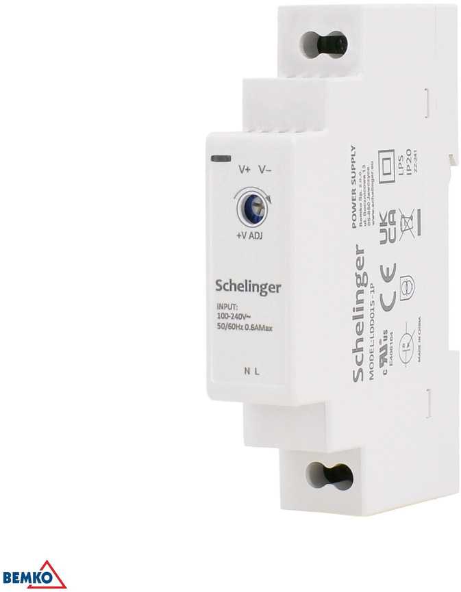 Schelinger Bemko Maitinimo šaltinis na szynę DIN 12V 15W A21-LDD015-1P-12V