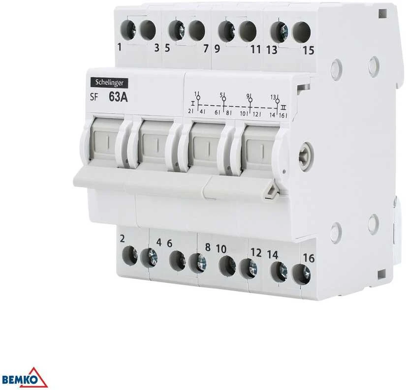 Schelinger Modulinis perjungiklis I-0-II 4P 63A