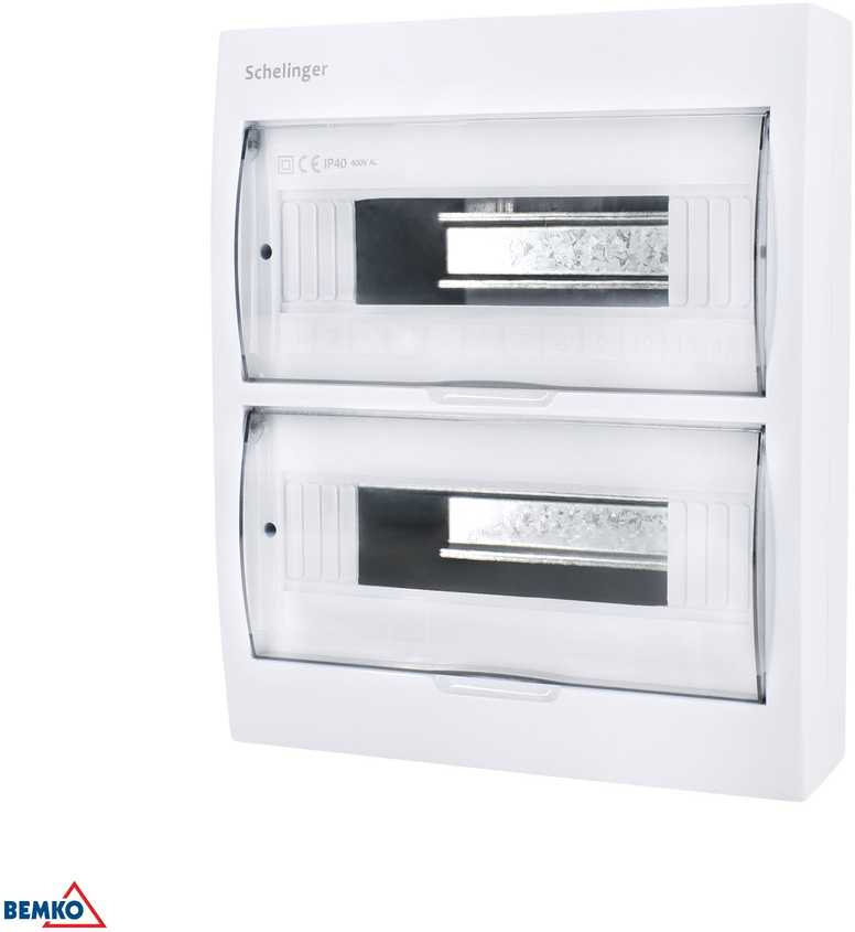 Bemko Schelinger Skirstytuvas ant sienos IP40 GNYBTAI 24N+24PE 2x12P