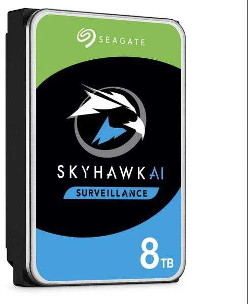 „SEAGATE“ stebėjimo dirbtinio intelekto „Skyhawk“ 8 TB kietasis diskas SATA 6 Gb/s 256 MB talpykla 8,9 cm 3,5 colio