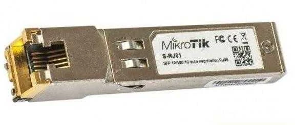 MIKROTIK S-RJ01 SFP modulis 1.25Gb/s RJ45 100m