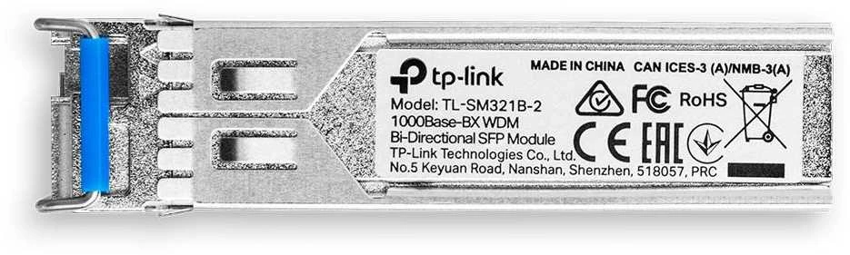 Šakotuvas TP-Link TL-SM321B-2 tinklo siųstuvo-imtuvo modulis Šviesolaidinis 1250 Mbit/s SFP