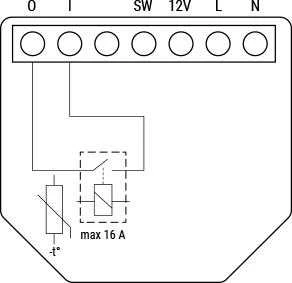 Shelly 1 Gen4 1 kanalo relė 16A (WiFi, Bluetooth, Zigbee, Matter)