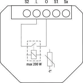 Shelly 1L Gen3 1 kanalo relė veikianti be nulio