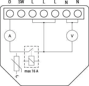 Shelly 1PM Gen4 1 kanalo relė 16A (WiFi, Bluetooth, Zigbee, Matter)