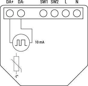 Shelly GEN3 DALI dimeris pagrindinis valdiklis (Wifi, Bluetooth)
