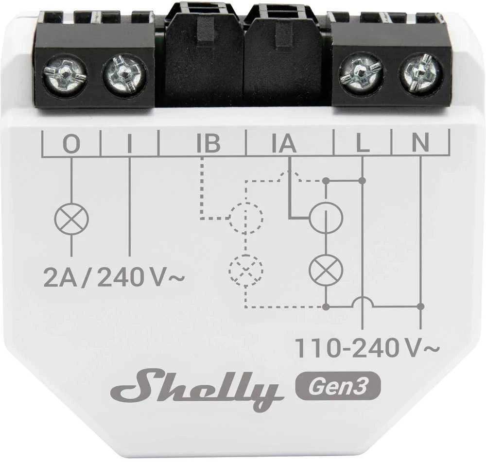 Shelly EM Gen3 elektros sąnaudų matavimo modulis (Wifi, Bluetooth)