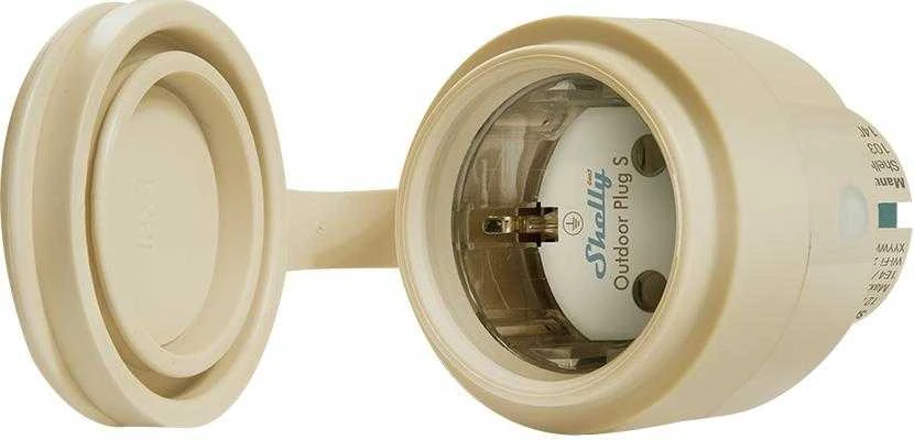 Shelly Plug S Gen3 lauko išmanusis kištukas Mocha