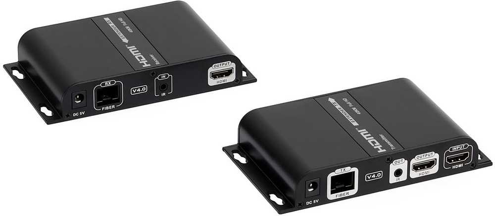 Signalo H3608 HDMI į optinio pluošto signalo keitiklis su nuotolinio valdymo pulto plėtiniu