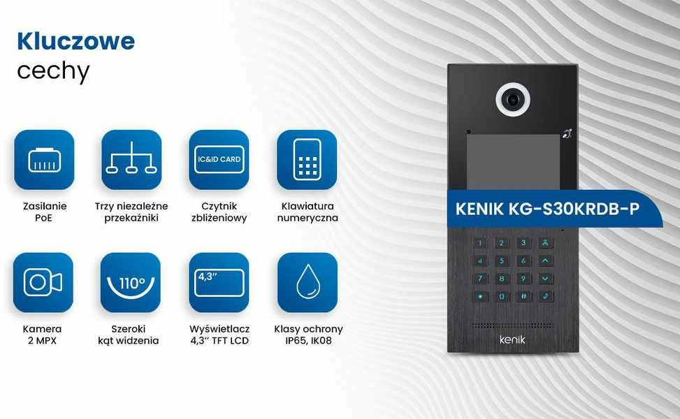 IP vartų stotis KENIK KG-S30KRDB-P