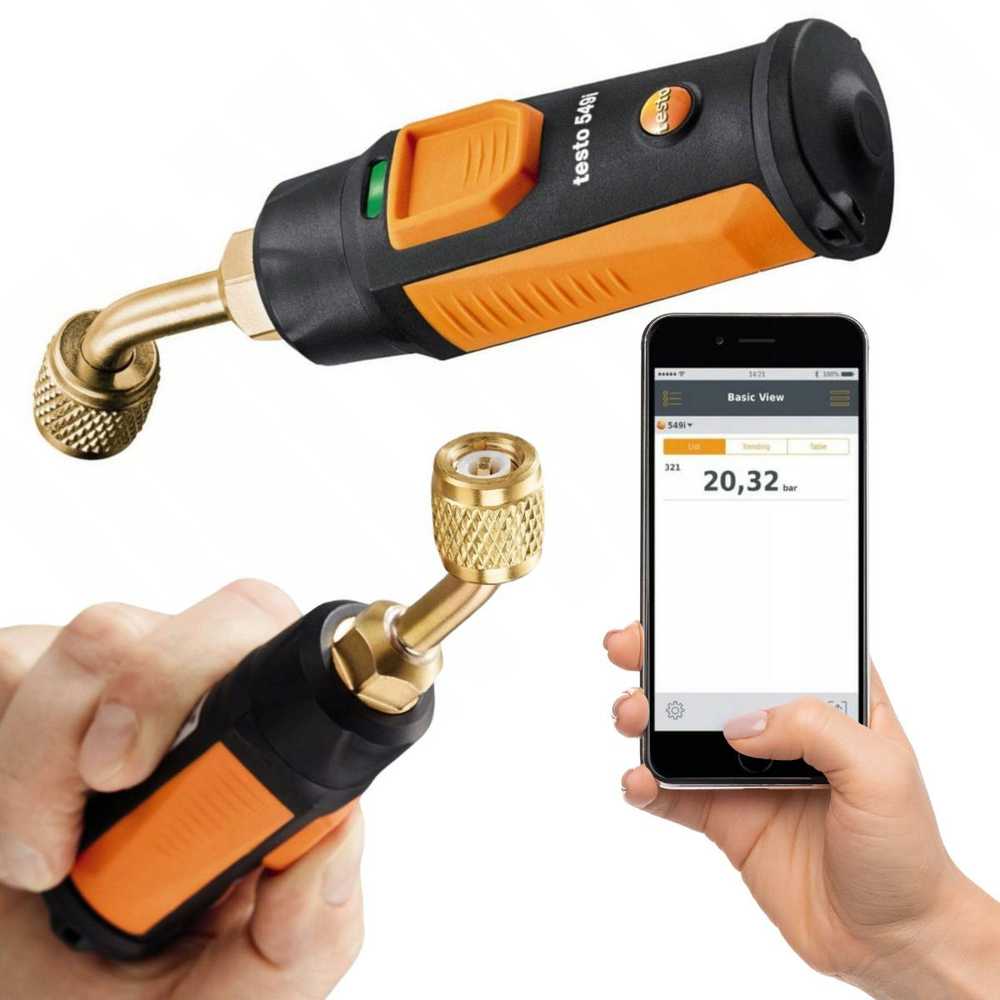 Išmanusis zondas „Testo 549i“ NAUJAS – aukšto slėgio manometras
