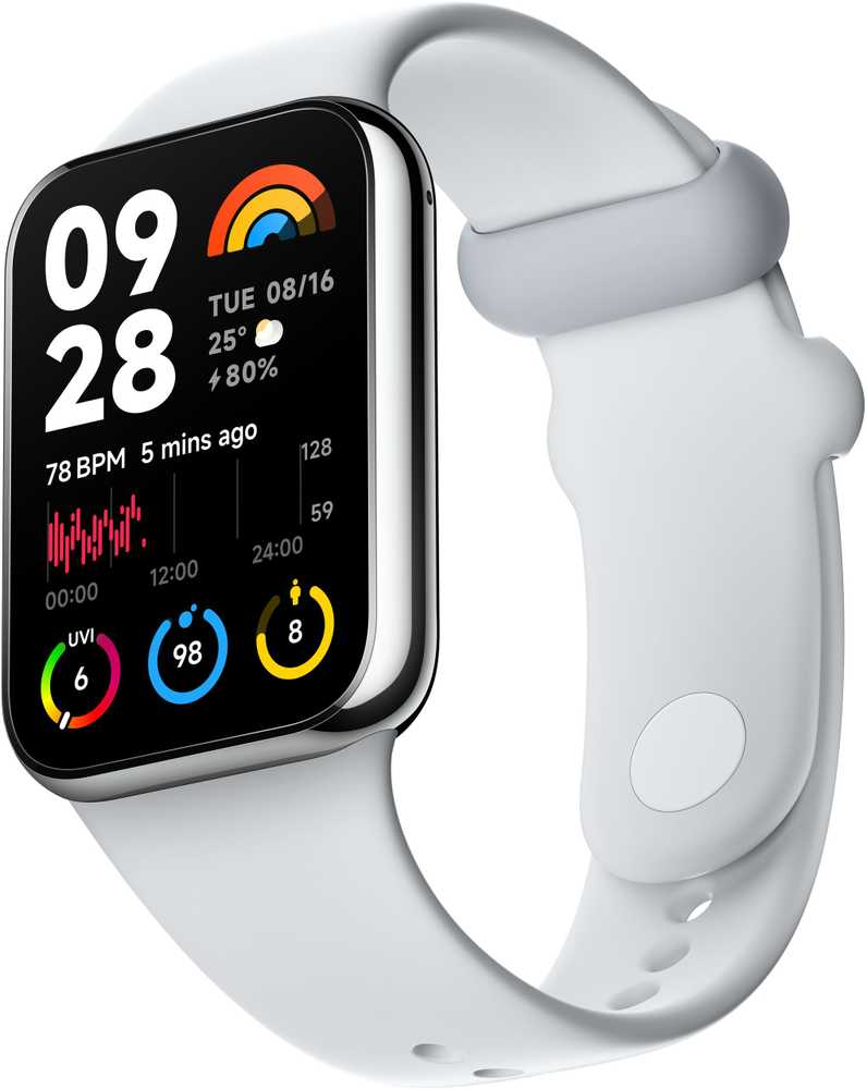 Xiaomi Smart Band 8 Pro išmanioji apyrankė, Šviesiai pilkos spalvos