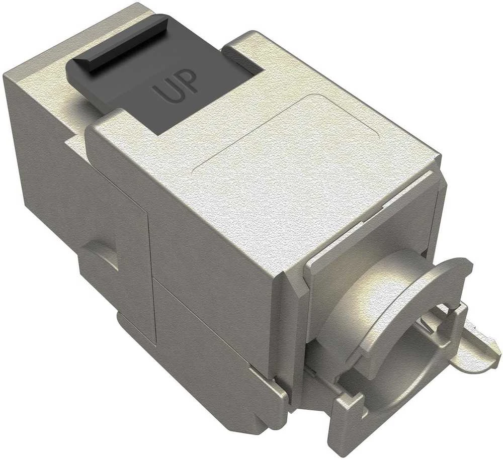 Solarix 10G samořezný Keystone CAT6A STP RJ45 SXKJ-10G-STP-BK-SA