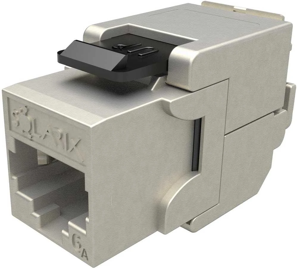 Solarix 10G samořezný Keystone CAT6A STP RJ45 SXKJ-10G-STP-BK-SA
