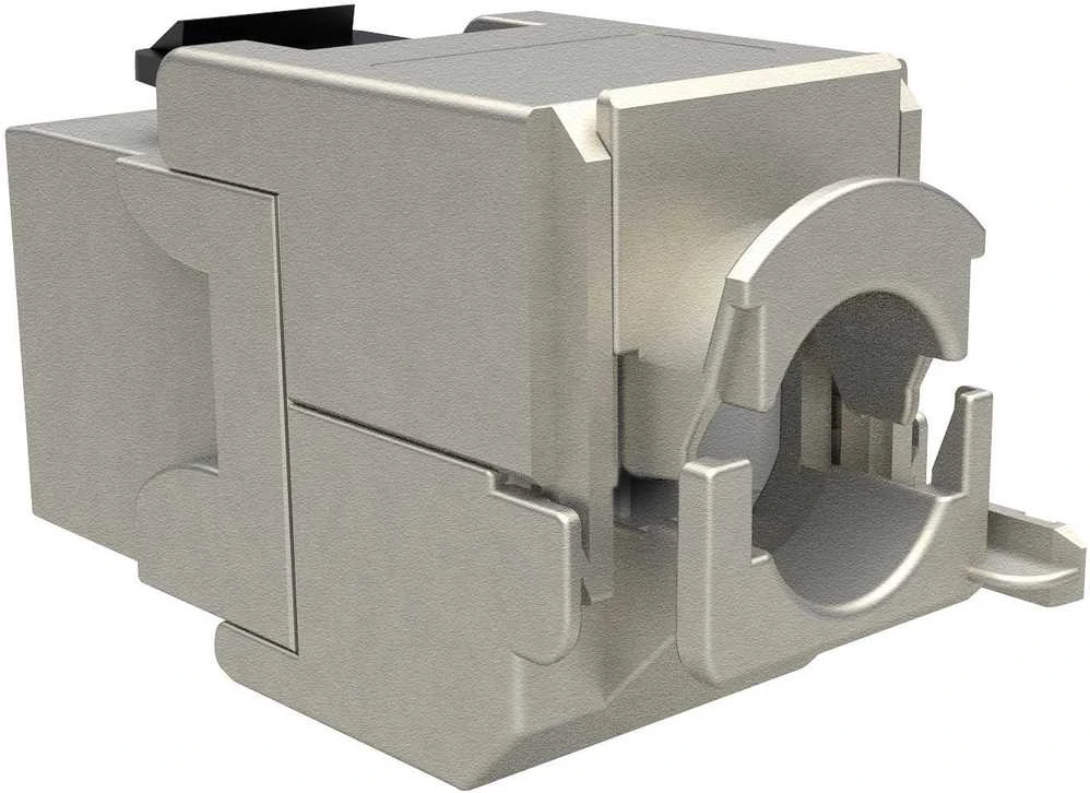 Solarix 10G samořezný Keystone CAT6A STP RJ45 SXKJ-10G-STP-BK-SA