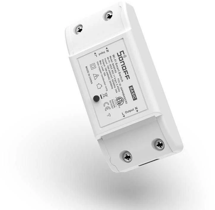 Sonoff Basic R2 1-kanalo išmani relė valdoma WiFi - 230VAC 2200W