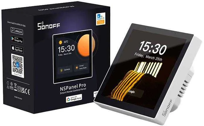 SONOFF NSPanel Pro išmanioji valdymo panelė, Zigbee 3.0, BT, Wi-Fi