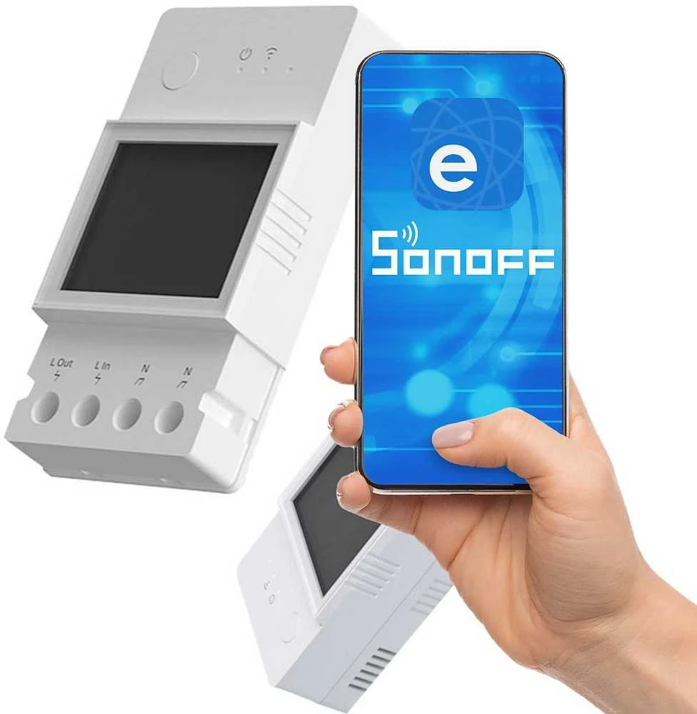 SONOFF POW Elite 20A 1 kanalo relė su elektros sąnaudų matavimu (POWR320D Elite)