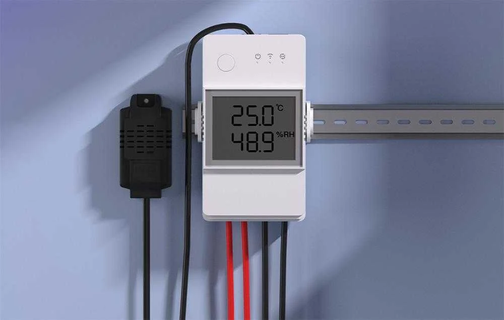 SONOFF TH Elite 20A 1 kanalo relė su papildomu "sausu" kontaktu (THR320D Elite)