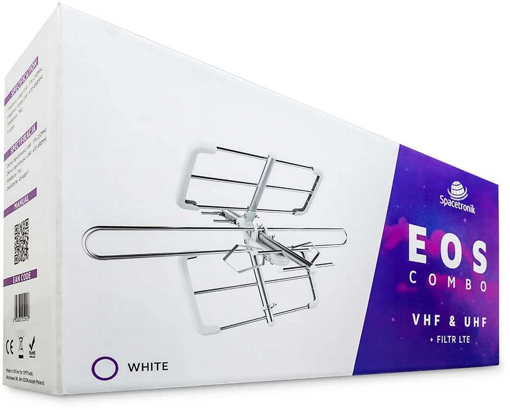 Spacetronik EOS Combo Baltas DVB-T/T2 antena (pasyvi)