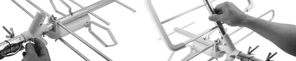 Carruzzo DVB-T/T2 Antenna Spacetronik EOS L Combo Baltas (Passive)