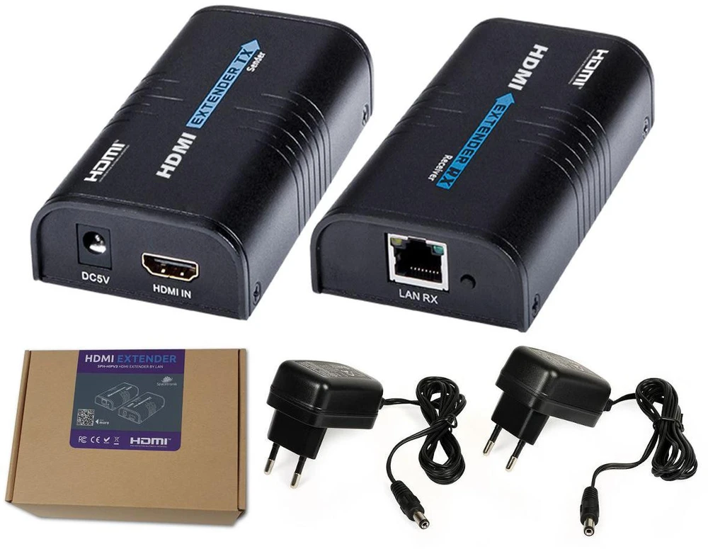 Spacetronik Carruzzo HDMI / IP signalo keitiklis SPH-HIPV4 Daugiaadresinio transliavimo rinkinys