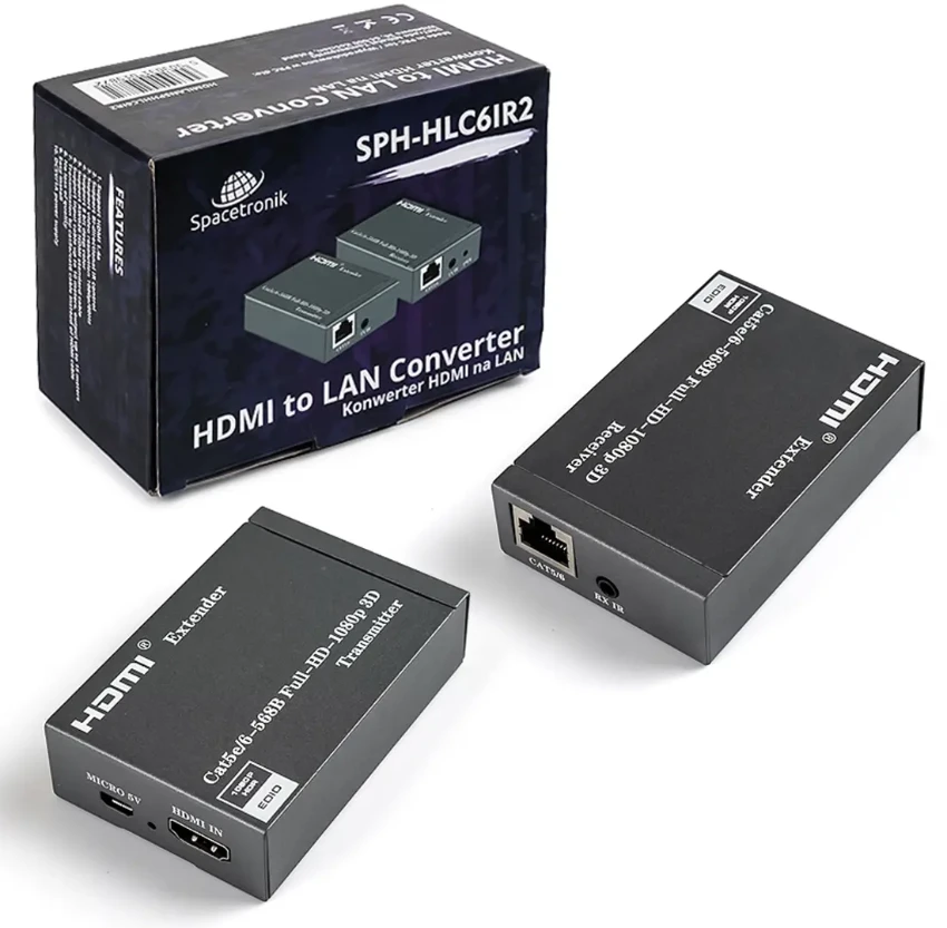 Spacetronik SPH-HLC6IR2 HDMI į LAN keitiklis