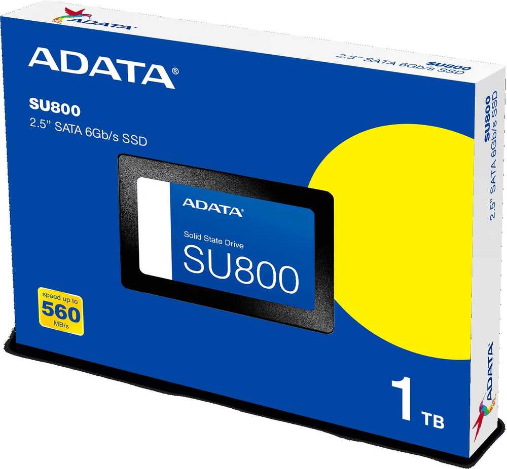 ADATA | Ultimate SU800 1TB | 1024 GB | SSD form factor 2.5" | Solid-state drive sąsaja SATA | Skaitymo greitis 560 MB/s | Rašymo greitis 520 MB/s