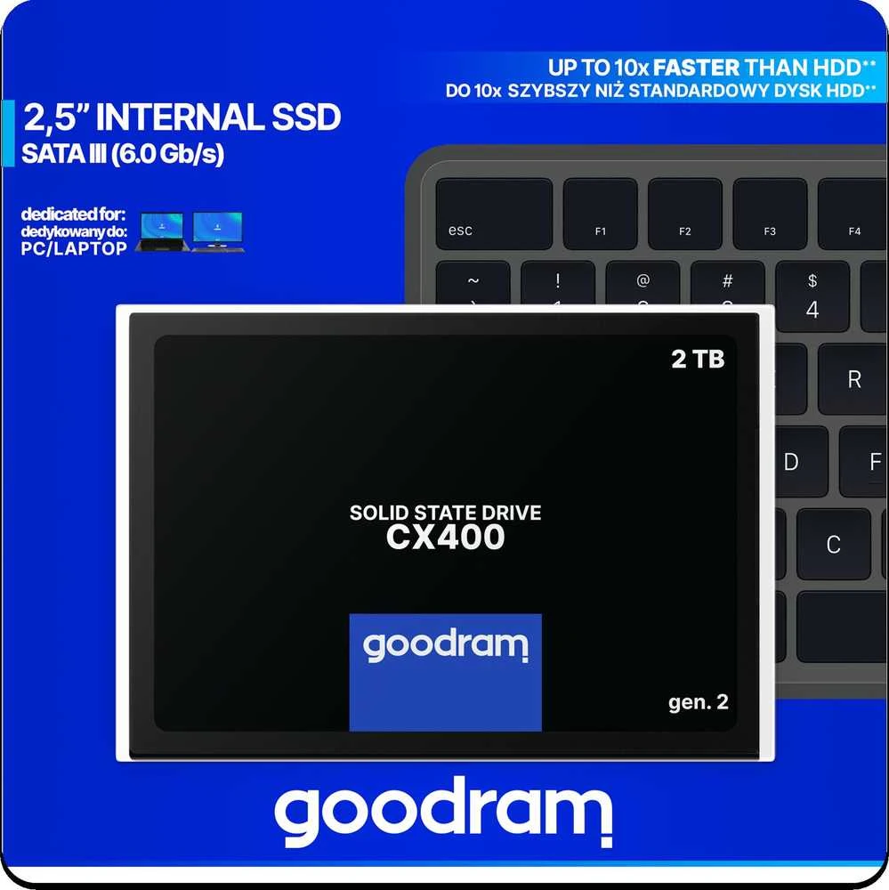 GOODRAM SSD CX400 Gen.2 2TB SATA III 2.5" RETAIL