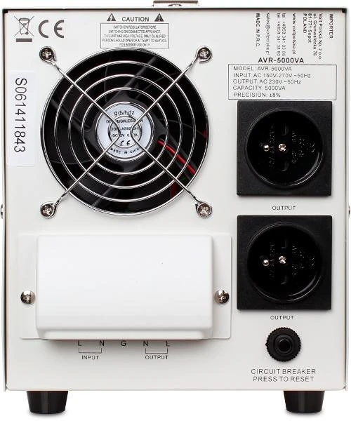 VOLT POLSKA Stabilizator napiecia AVR 5000VA 8-11% 5AVR5000SE