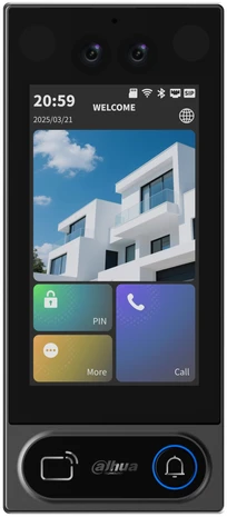 Dahua Technology Co Vaizdo domofonas - Dahua DH-VTO6631QB-WP 2 MP Wi‑Fi vaizdo durų stotelė tamsiai sidabrinė