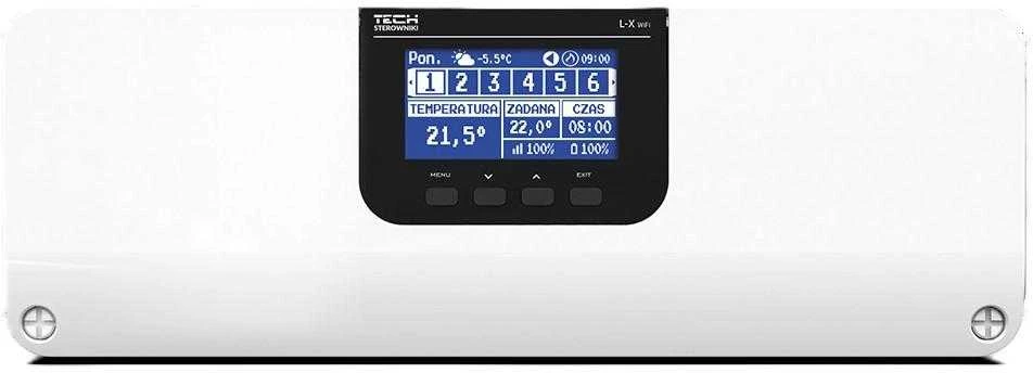 Tech Sterowniki Tech Aštuntosios zonos L-X laidinis skydelis su WIFI STLXWH moduliu