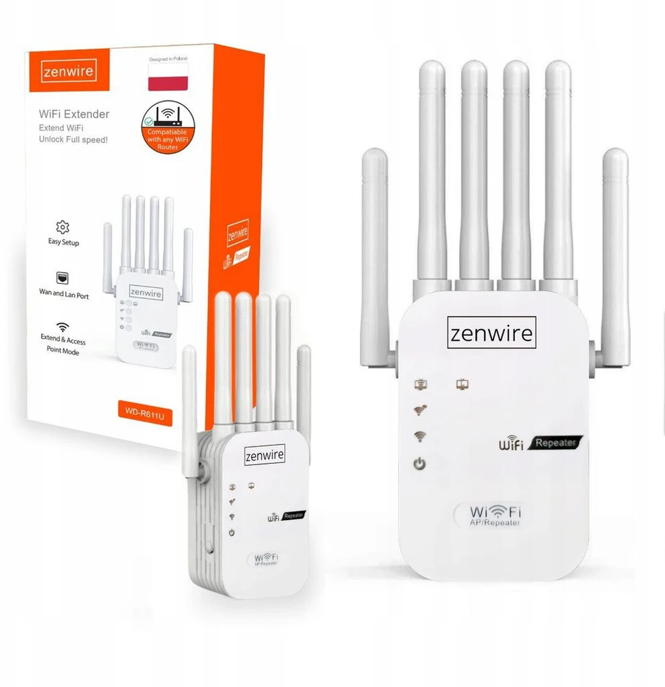 Maršrutizatorius Prieigos taškas Zenwire Zewnętrzny WD-R611U 5G 300 Mb/s