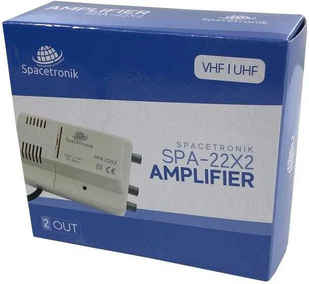 Spacetronik SPA-22X2 FM/VHF UHF 12V TV stiprintuvas