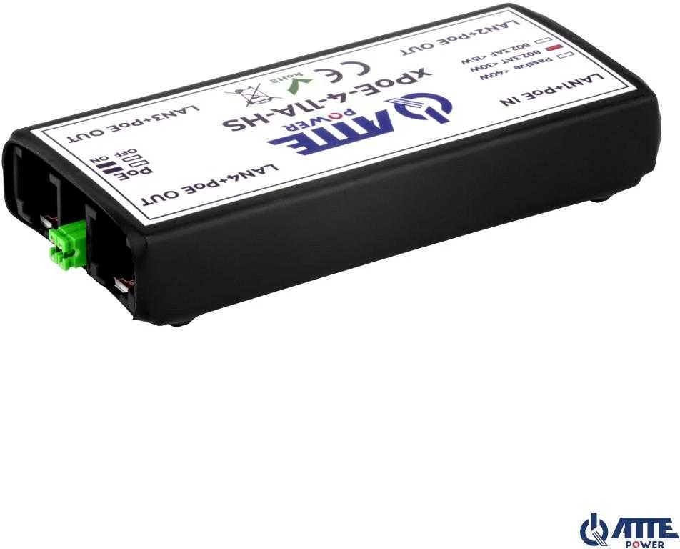 Šakotuvas SWITCH‘AS POE, EXTENDER XPOE-4-11A-HS 4 PRIEVADŲ ATTE
