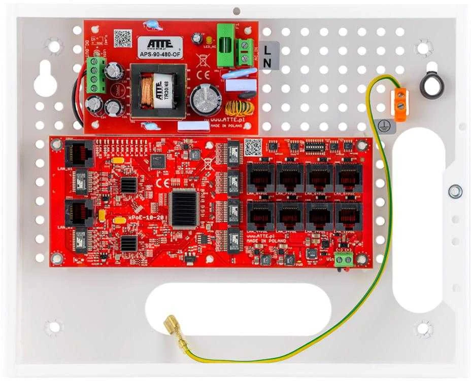 Šakotuvas SWITCH ATTE IP-8-20-E DO 8 KAMER IP