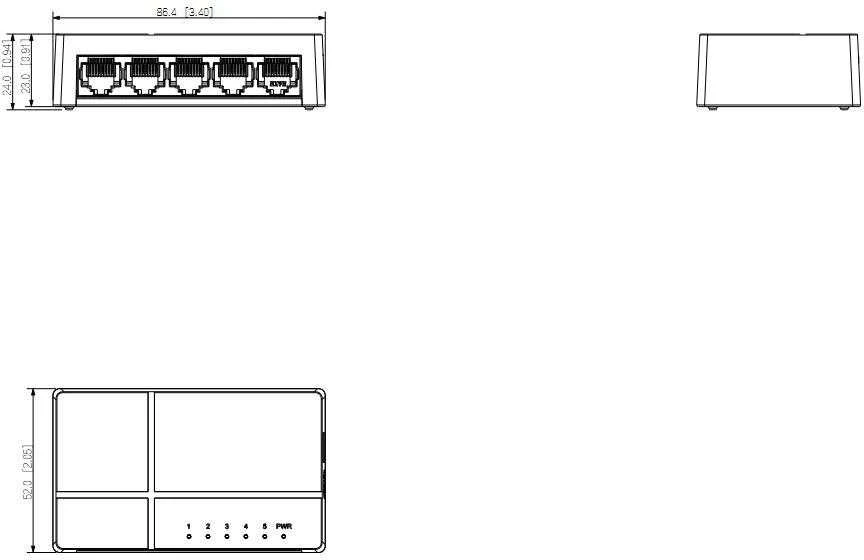 Šakotuvas SWITCH PFS3005-5ET-L-V2 5 PRIEVADŲ DAHUA