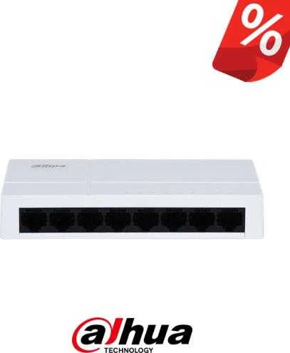 Šakotuvas SWITCH PFS3008-8GT-L-V2 8 PRIEVADŲ DAHUA