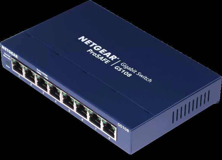 Šakotuvas SWITCH NETGEAR GS108GE