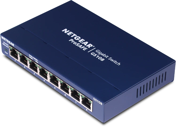 Šakotuvas SWITCH NETGEAR GS108GE