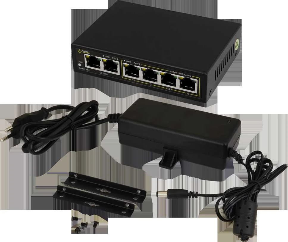 Šakotuvas SWITCH POE 4+2 PULSAR S64