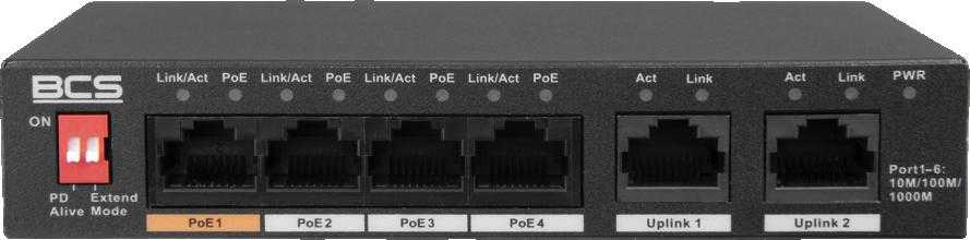 Šakotuvas Jungiklis PoE BCS LINE BCS-L-SP04G02G(2)